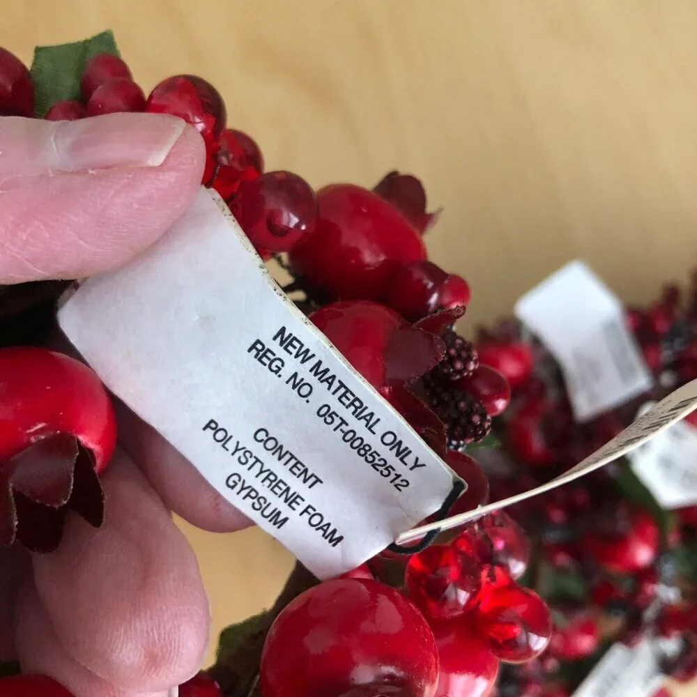 Pier One Set of 8 Napkin Rings Red Cranberry Holiday Christmas Table 4